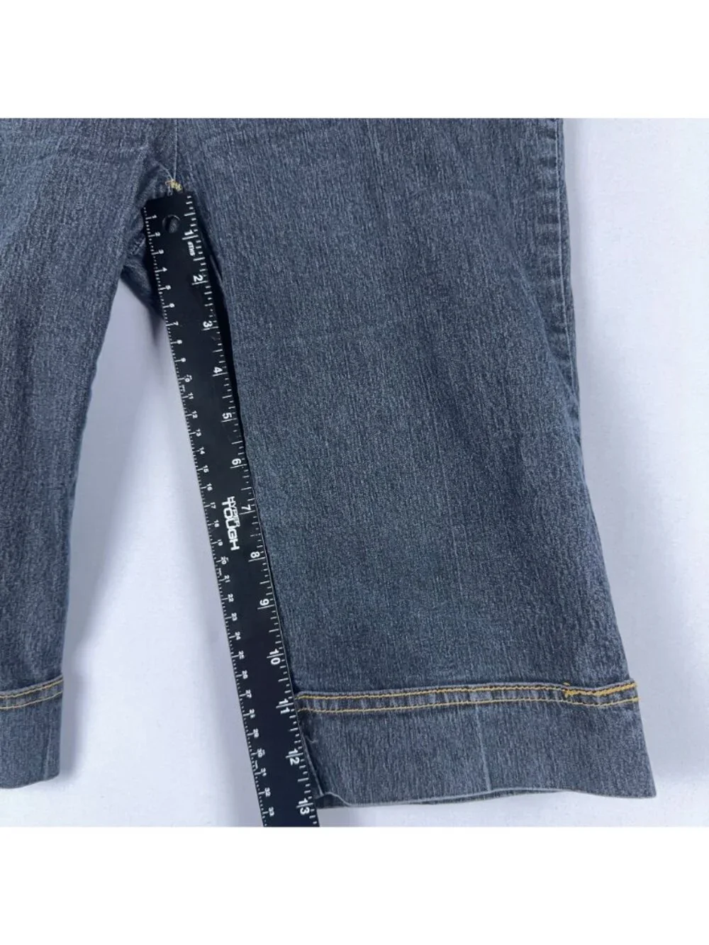 Bisou Bisou Bermuda Shorts Women Size 2 Mid-Rise Blue Classic Fit Stretch